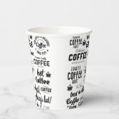Koffie Aangepaste zakelijke Logo winkelen Papieren Bekers (Links)