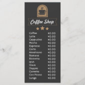 Koffie Aanpasbare winkel toevoegen sjabloon van he Menu (Voorkant)