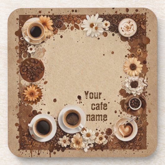 Koffie aanpassen bier onderzetter (Voorkant)