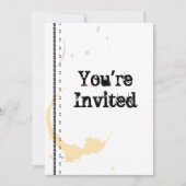 Koffie Aanvraag voor Aangepaste partij in Grungy Kaart (Voorkant)