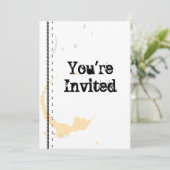 Koffie Aanvraag voor Aangepaste partij in Grungy Kaart (Staand voorkant)