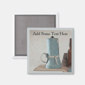 Koffie Abstract stille-levensmagneet Magneet (Voorkant / Achterkant)