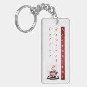 "Koffie-accountant" Sleutelhanger (Voorkant Links)