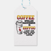 Koffie Achterkant Cadeaulabel (Achterkant)