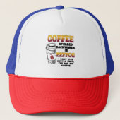 Koffie Achterkant Trucker Pet (Voorkant)