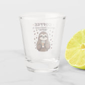 Koffie achterstevoren gespeld is effoC Cafeïne Lui Shot Glas (Achterkant)