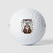 Koffie achterstevoren gespeld is eiffok Caffeïne L Golfballen (Voorkant)