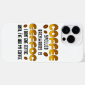 Koffie achterstevoren gespeld Koffieliefhebber Case-Mate iPhone Case (Achterkant (horizontaal))