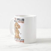 KOFFIE Achterwaarts gespeld is EEFFOC-podium Drink Koffiemok (Voorkant links)