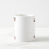 KOFFIE Achterwaarts gespeld is EEFFOC-podium Drink Koffiemok (Center)