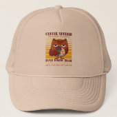 Koffie achterwaarts gespeld is effectief trucker pet (Voorkant)