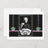  koffie-advertentie - 80 bekertjes per pond briefkaart (Voorkant / Achterkant)