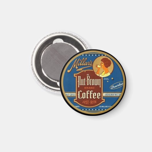 Koffie advertentie magneet (Voorkant / Achterkant)