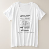 " koffie advertenties" grote maat t-shirt (Design voorkant)