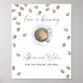 Koffie: advies en wensen voor Passen getrouwd Poster (Voorkant)