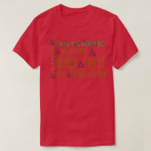 Koffie Afkorting T T-shirt (Design voorkant)