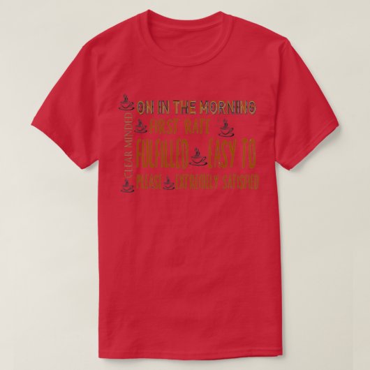 Koffie Afkorting T T-shirt (Design voorkant)