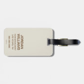 Koffie afsluiten bagagelabel (Achterkant horizontaal)