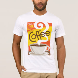 Koffie afsluiten t-shirt