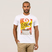 Koffie afsluiten t-shirt (Voorkant volledig)