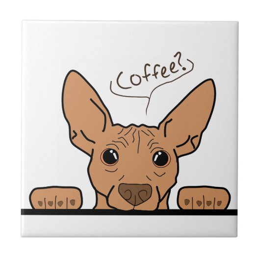 Koffie? AHT Decoratieve Tegel Tegeltje (Voorkant)