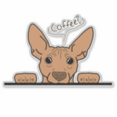 Koffie? AHT VinylSticker Sticker (Voorkant)