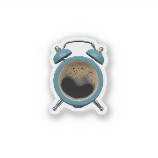 Koffie alarm Logo Sticker (Voorkant)