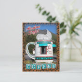 Koffie. . . Alaskan Style! Briefkaart (Staand voorkant)