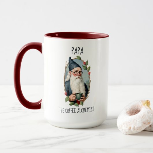Koffie Alchemist Aangepaste Gnome Combo Mok (Met donut)