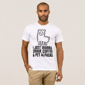 KOFFIE & ALPACAS T-Shirts (Voorkant volledig)