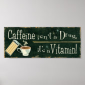 Koffie als vitamine 2 poster (Voorkant)