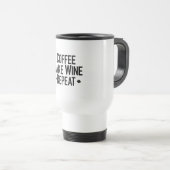 Koffie als wijn herhaal reisbeker (Voorkant rechts)