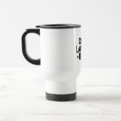 Koffie als wijn herhaal reisbeker (Links)