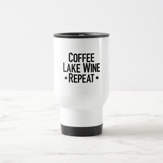 Koffie als wijn herhaal reisbeker (Center)