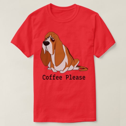 Koffie alsjeblieft1 t-shirt (Design voorkant)