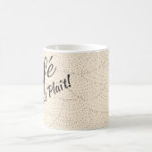 Koffie alsjeblieft. Franse Typografie en Dot Scall Koffiemok (Center)