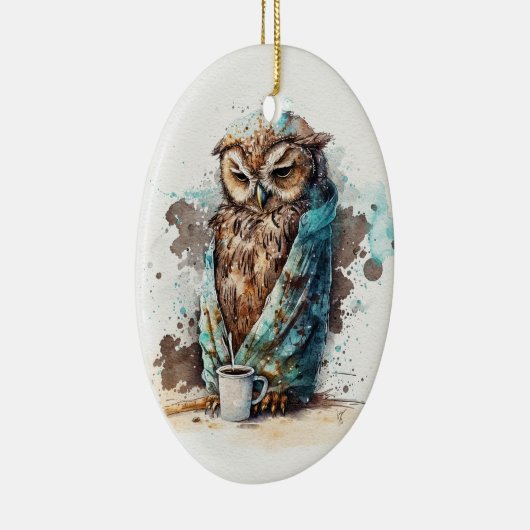 Koffie alsjeblieft keramisch ornament (Rechts)