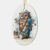 Koffie alsjeblieft keramisch ornament (Links)