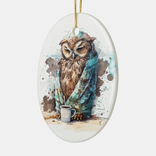 Koffie alsjeblieft keramisch ornament (Links)