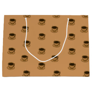 Koffie, alsjeblieft! Kleine Print Cadeauzak Groot Cadeauzakje