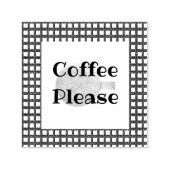 Koffie alsjeblieft Koffiebeker Zelfinktende Stempel (Design)