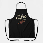 Koffie alsjeblieft Koffieliefhebber Schort (Voorkant)