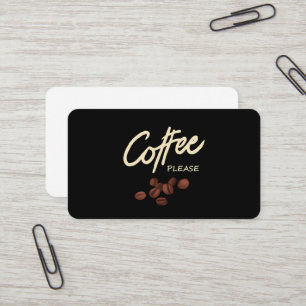 Koffie alsjeblieft Koffieliefhebber Visitekaartje