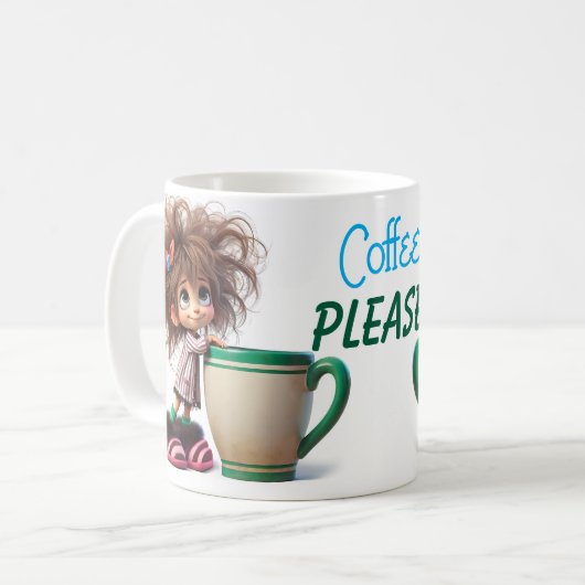 Koffie Alsjeblieft  Koffiemok (Voorkant links)