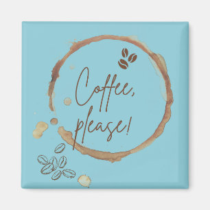 Koffie alsjeblieft magneet