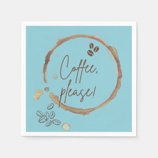 Koffie alsjeblieft servet (Voorkant)