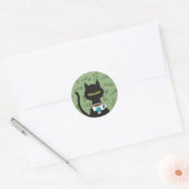 KOFFIE ALSJEBLIEFT! Sleepy Black Cat Sticker (Envelop)