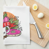 Koffie alsjeblieft theedoek (Quarter Fold)