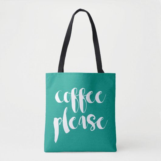 Koffie alsjeblieft tote bag (Voorkant)