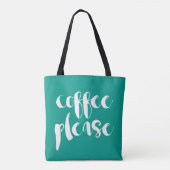 Koffie alsjeblieft tote bag (Achterkant)